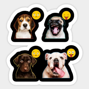 Dogs Act Emoji Sticker